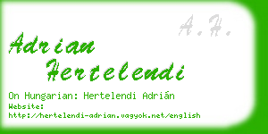 adrian hertelendi business card