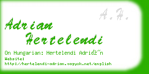 adrian hertelendi business card